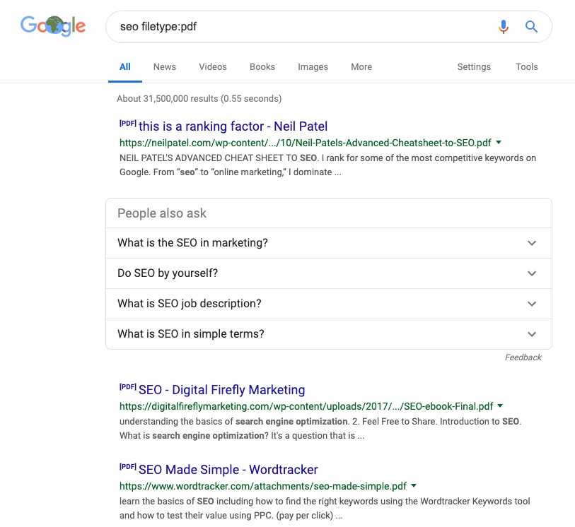 google advanced search operators 52